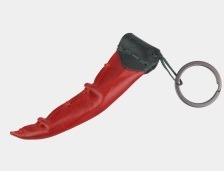 Кожаный брелок "Чили" (красный), Брелок BS002 Red 
Кожаный брелок "Чили" (красный), Брелок BS002 Red
