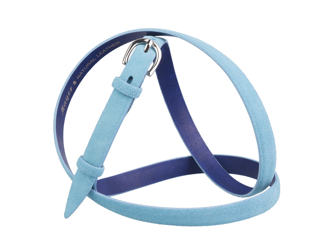 Кожаный ремень Z15-03 (голубой) 
Кожаный ремень Z15-03 (голубой)