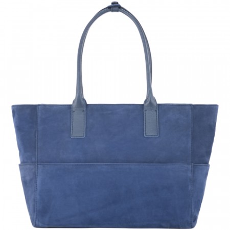 Кожаная женская сумка "Калипсо" (синяя)