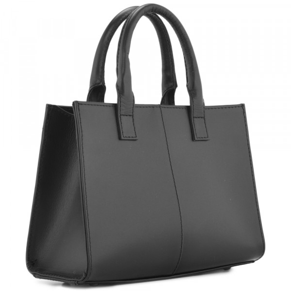 Женская кожаная сумка "Анабель" (черная). фото 1