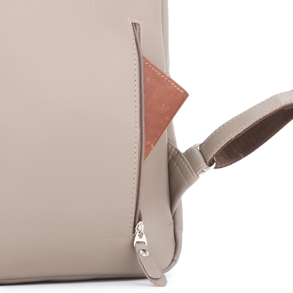 Кожаный рюкзак "Рамона" (капучино)