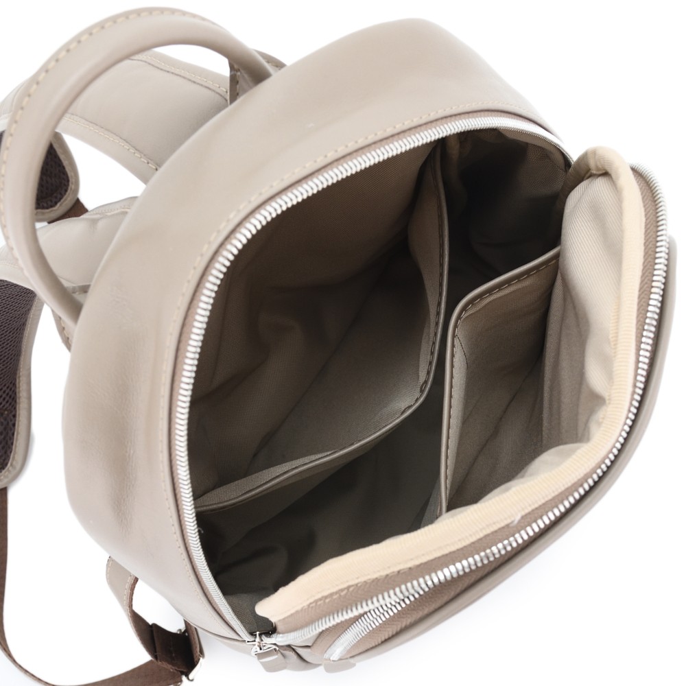 Кожаный рюкзак "Рамона" (капучино)