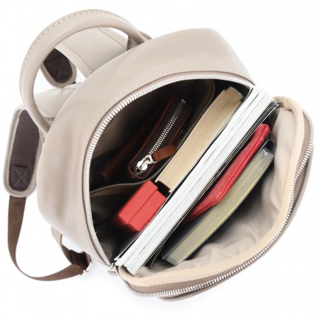 Кожаный рюкзак "Рамона" (капучино)