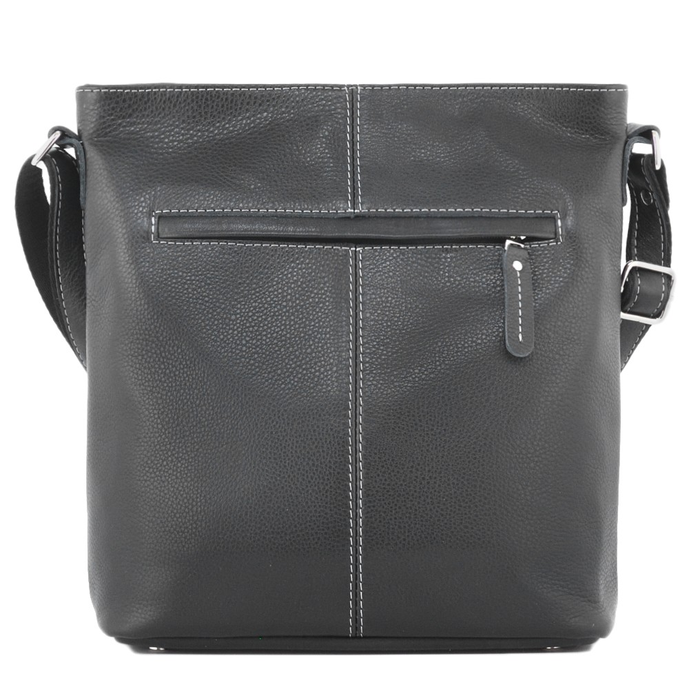 Женская кожаная сумка "Долорес" (черный)