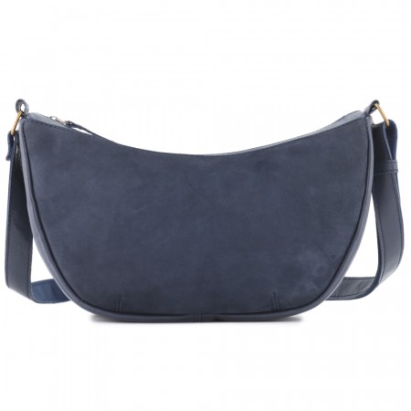 Женская кожаная сумка "Ладога" (синяя)
