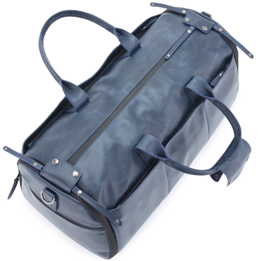 Кожаная сумка-портплед "Титан" (синий)