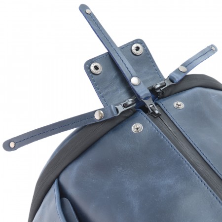 Кожаная сумка-портплед "Титан" (синий)