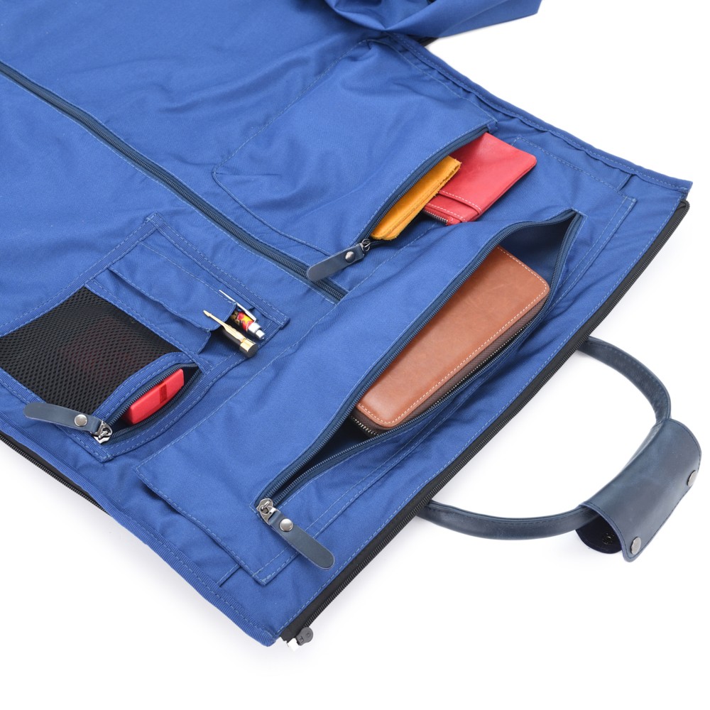 Кожаная сумка-портплед "Титан" (синий)