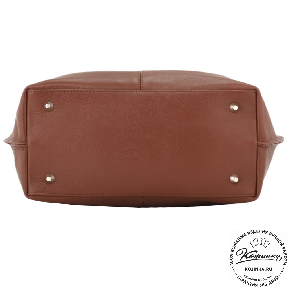 Женская кожаная сумка "Лира" (коньяк)