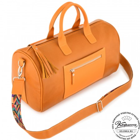  Женская кожаная сумка "Византия" (желтый)