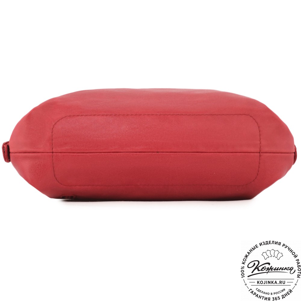  Женский кожаный рюкзак "Паулина" (малина) 