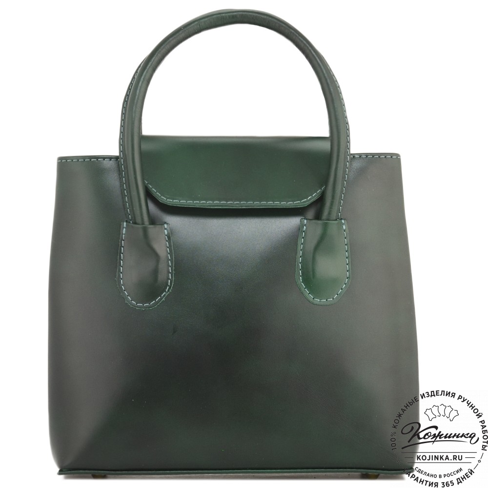 Женская кожаная сумка "Ванесса" (зеленая)