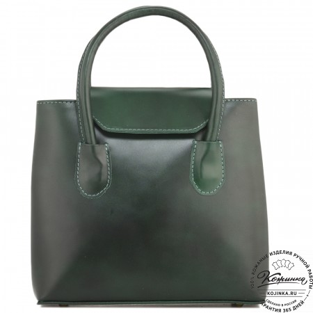 Женская кожаная сумка "Ванесса" (зеленая)