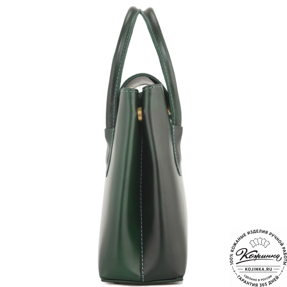 Женская кожаная сумка "Ванесса" (зеленая)