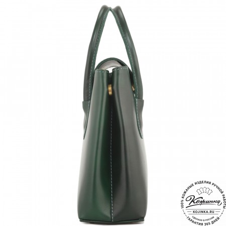Женская кожаная сумка "Ванесса" (зеленая)