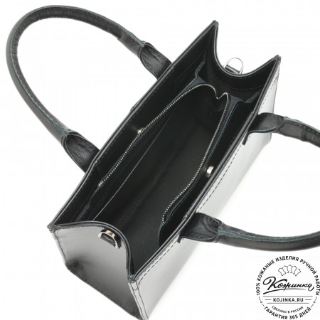Женская кожаная сумка "Анабель" (черная)