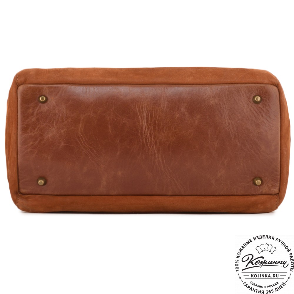 Кожаная женская сумка "Калипсо" (рыжая)