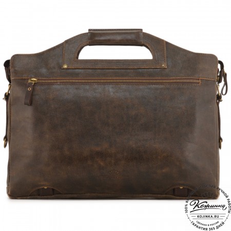 Универсальный кожаный портфель "Диего" (коричневая наппа) 