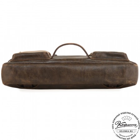  Универсальный кожаный портфель "Диего" (коричневая наппа) 