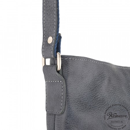 Женская кожаная сумка "Долорес" (джинс)