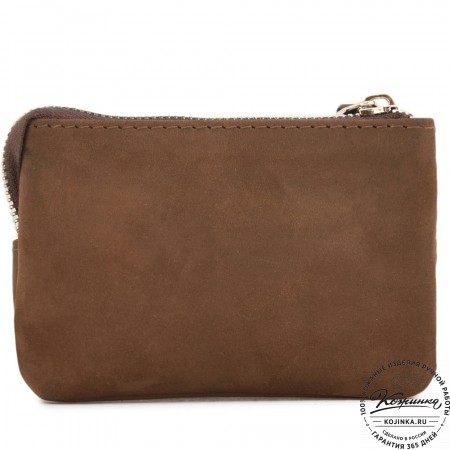 Кожаный кошелек "Солярис" (коричневый крейзи)