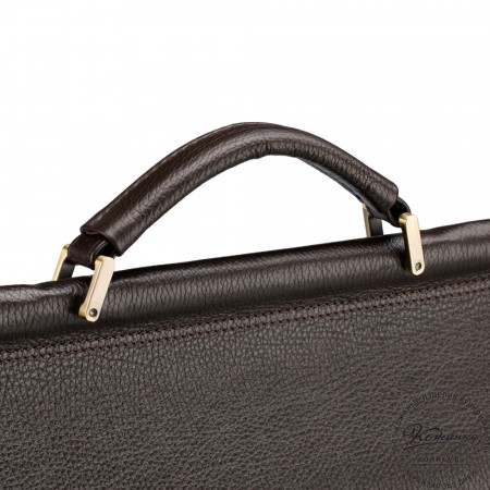 Кожаный портфель "Руби" (тёмно-коричневый)