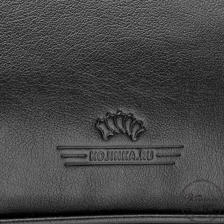 Кожаная дорожная сумка "Дилан" (чёрная) 