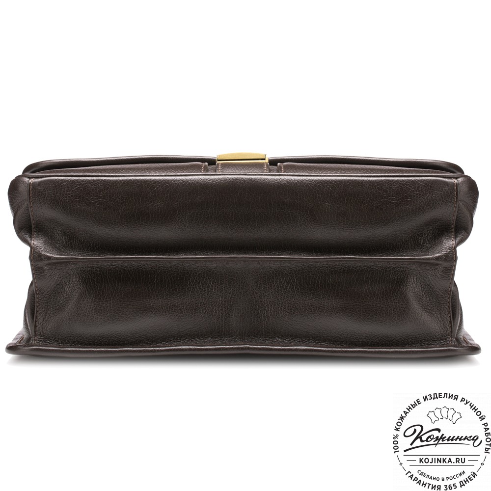 Кожаный портфель "Салерно" (тёмно-коричневый)