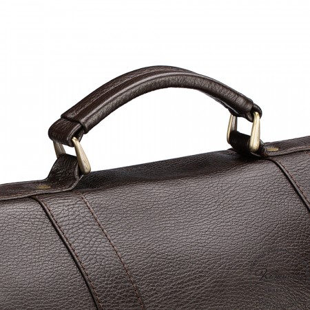 Кожаный портфель "Джозеф" (тёмно-коричневый)