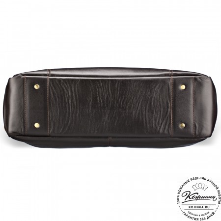 Кожаный портфель "Борменталь" (тёмно-коричневый)