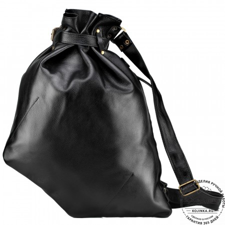 Кожаный рюкзак "Селена" (чёрный)