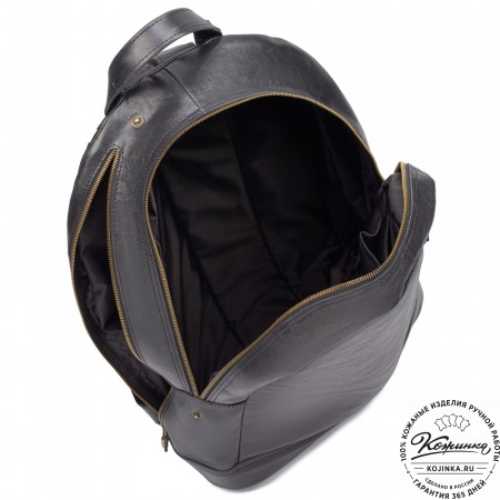 Кожаный рюкзак "Дрезден" (чёрный)