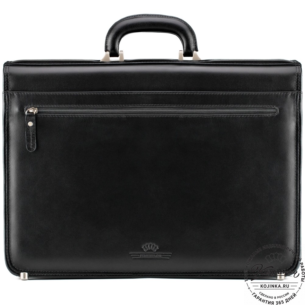 Кожаный портфель "Оскар" (черный)