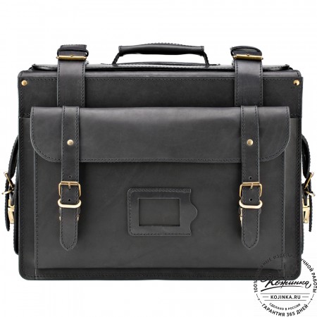 Кожаный портфель-кофр  "Универсал"  (чёрный)