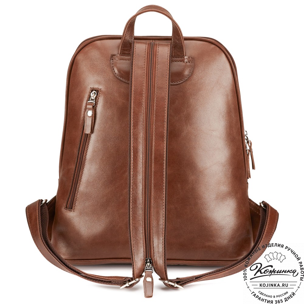 Кожаный рюкзак "Бэтси" (коричневый)