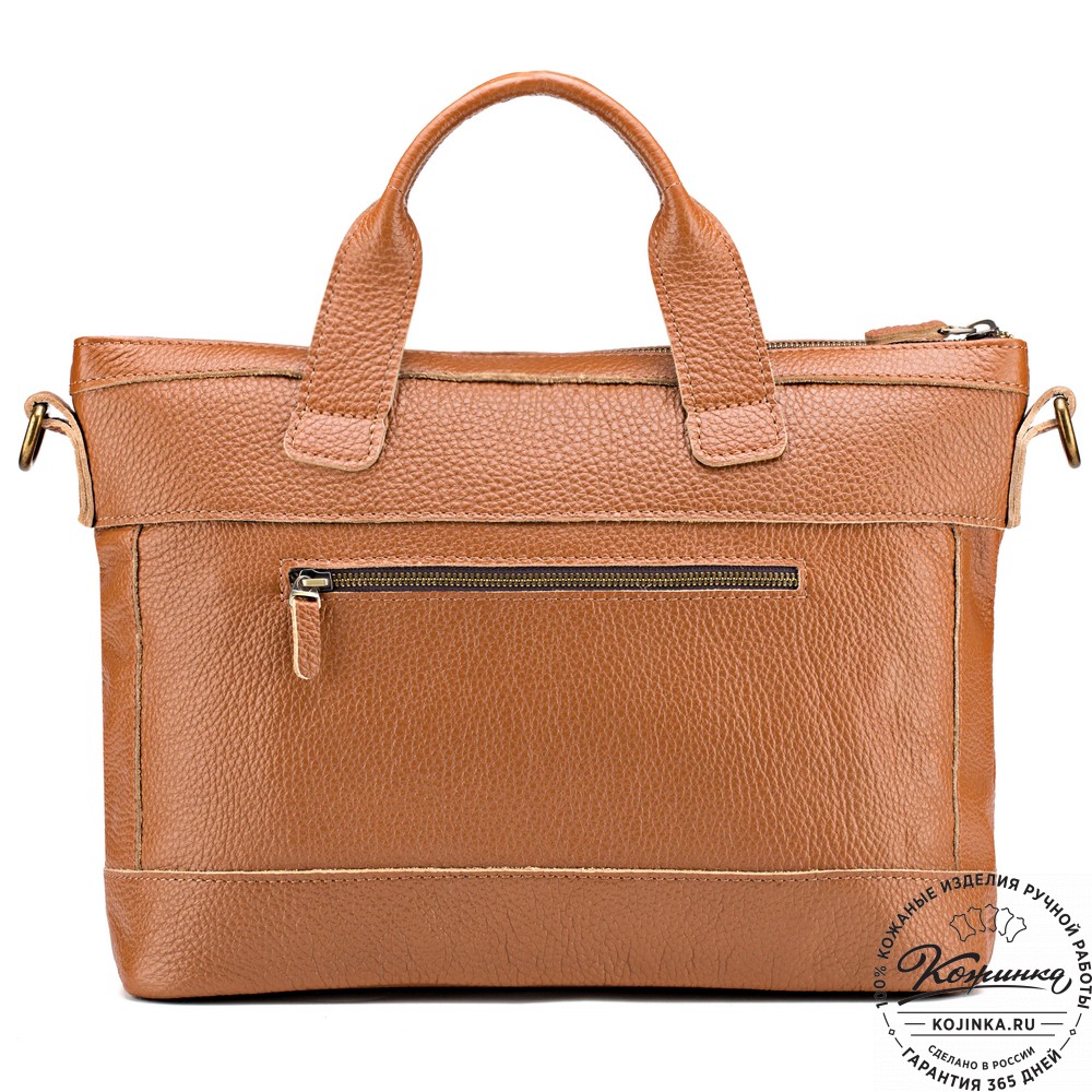 Женская кожаная сумка "Эльза" (рыжая)