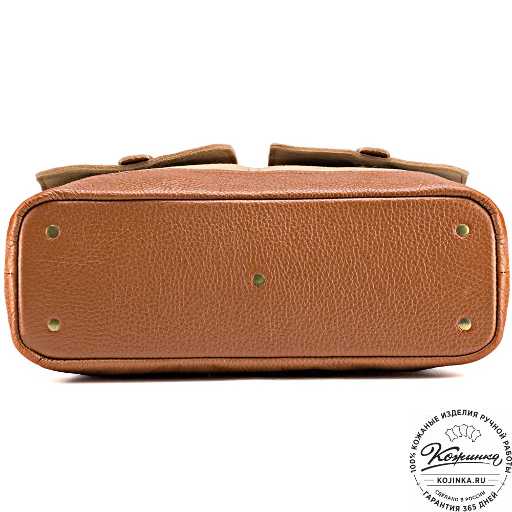 Женская кожаная сумка "Эльза" (рыжая)