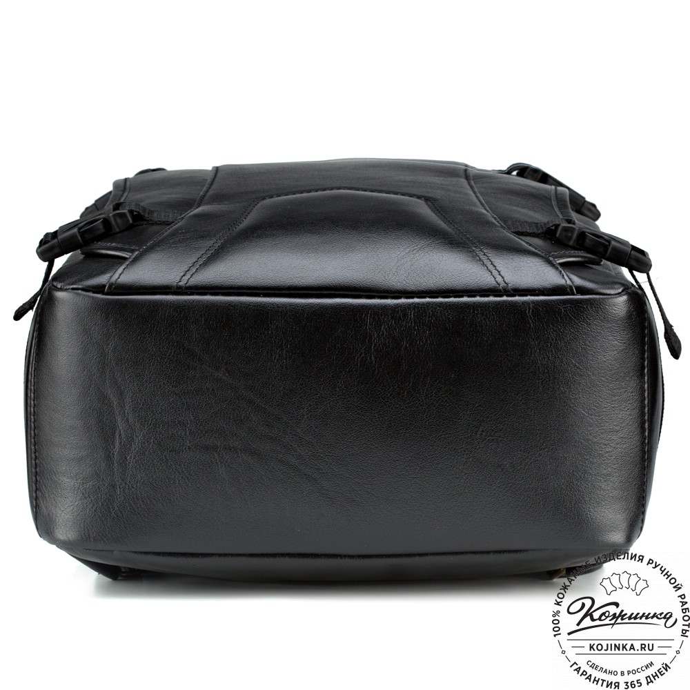 Кожаный рюкзак "Зевс" (чёрный)