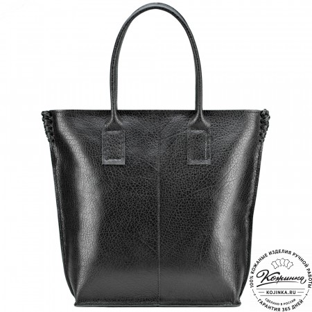 Женская кожаная сумка "Джулия" (чёрная)