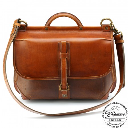 Кожаный портфель "Крокер" (коричневый)