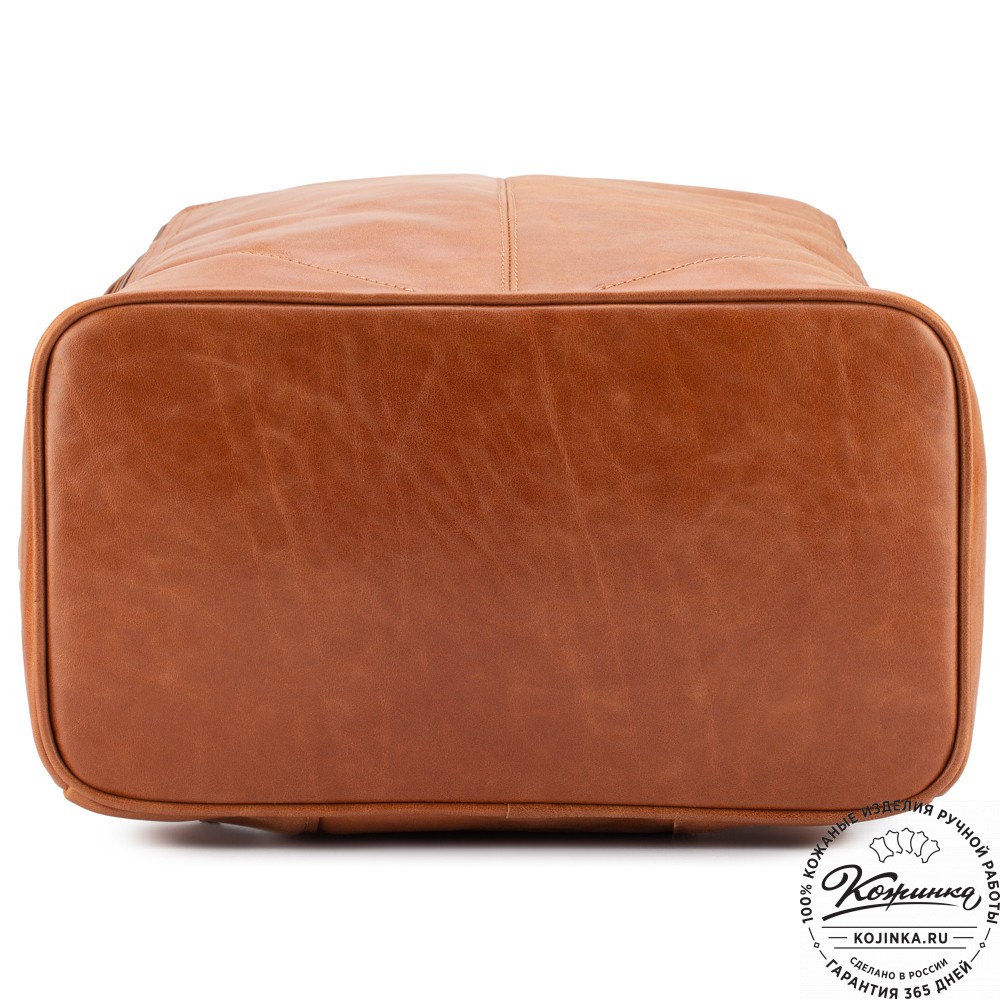 Кожаный рюкзак "Венгрия" (рыжий)