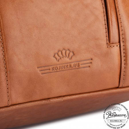 Кожаный рюкзак "Венгрия" (рыжий)