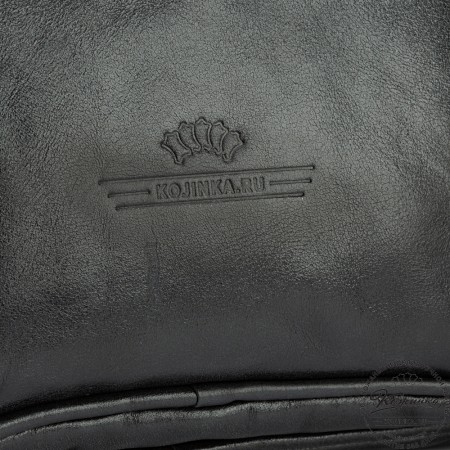 Кожаный рюкзак-сумка "Майя" (чёрный)