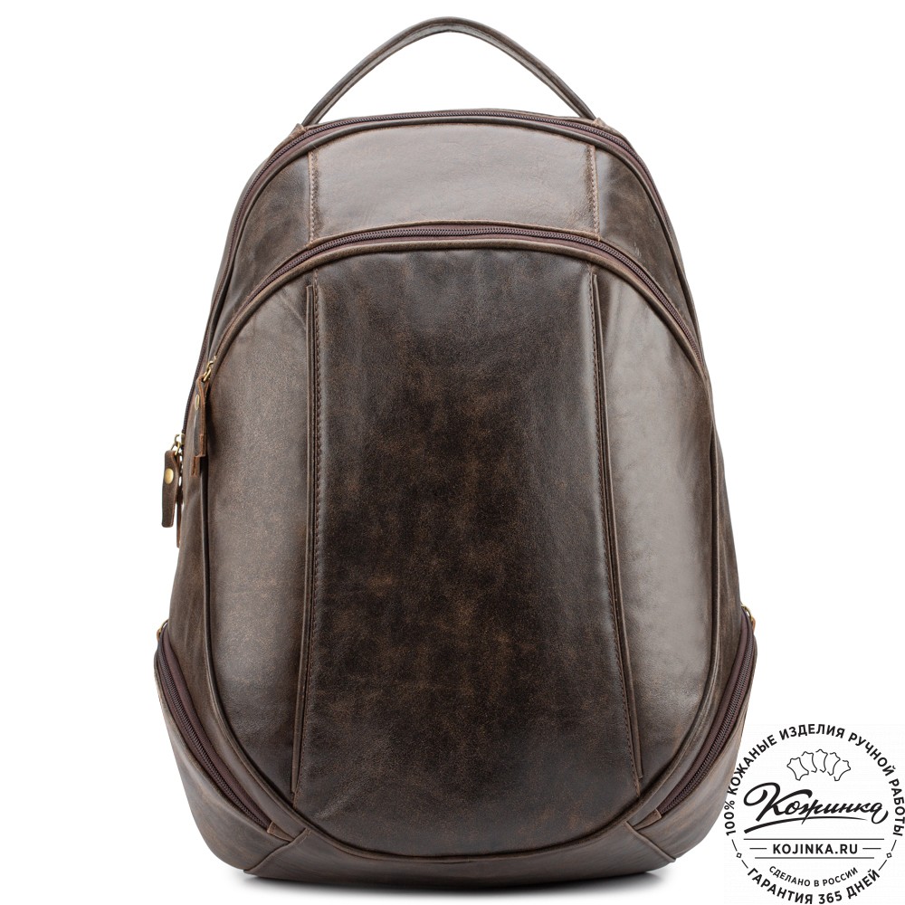 Кожаный рюкзак "Ланселот" (коричневая наппа)