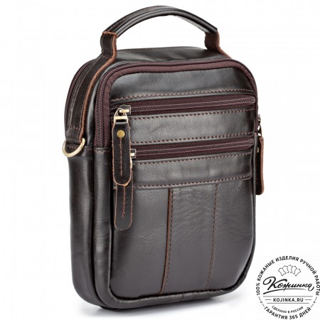 Кожаная сумка "Дали" (коричневая)