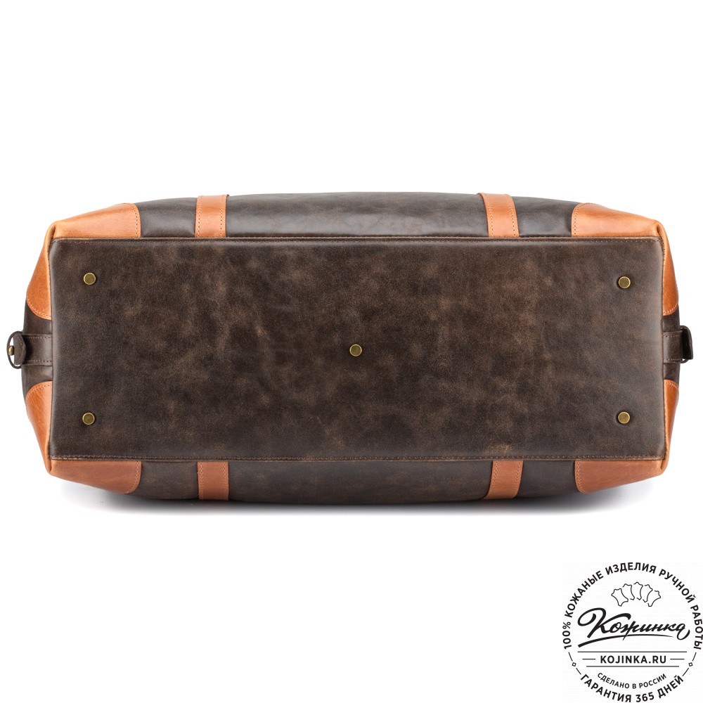 Кожаная дорожная сумка "Магнум" (коричневая наппа)