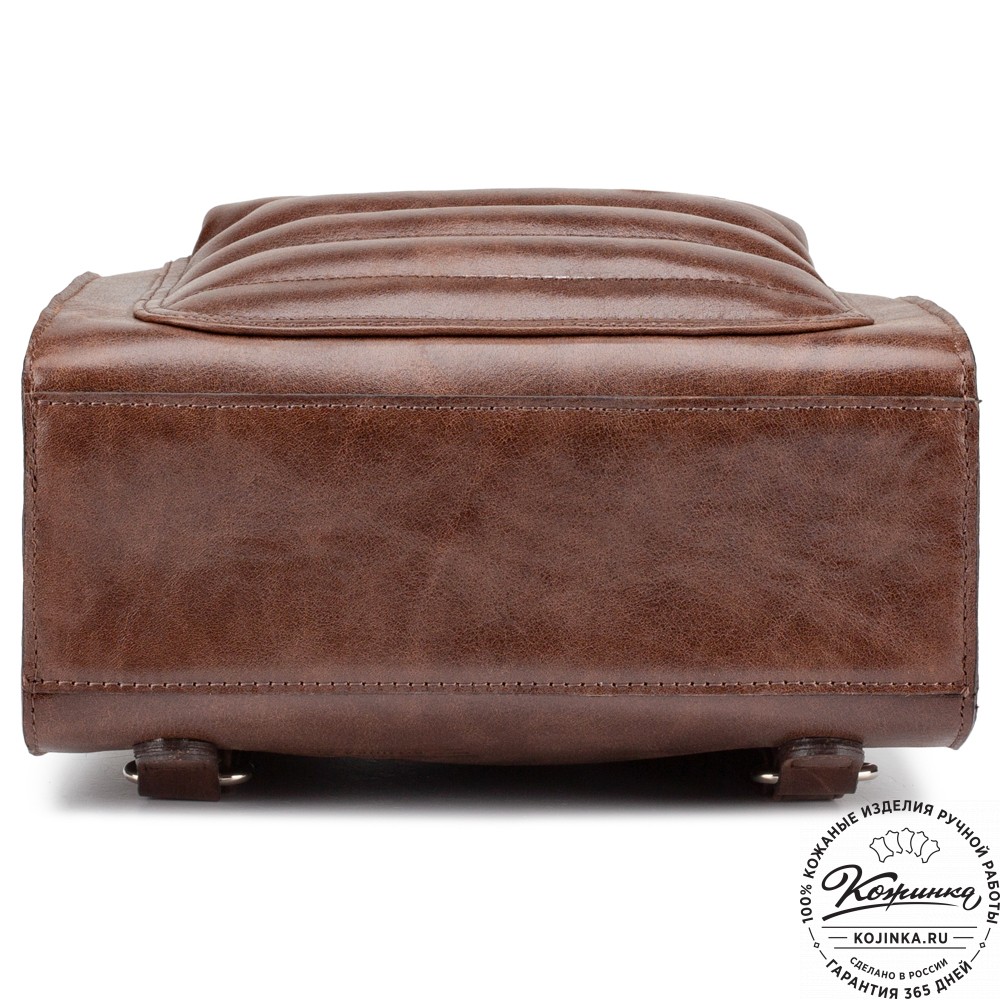 Женский кожаный рюкзак "Скарлетт" (коричневый)