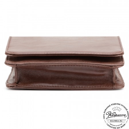 Мужская кожаная сумка "Таллин" (коричневая)