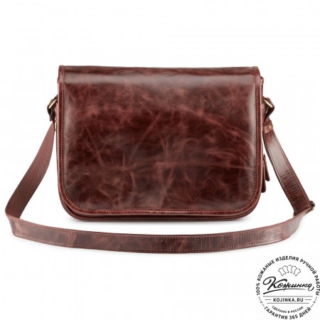 Кожаная сумка "Риана" (коричневый антик)