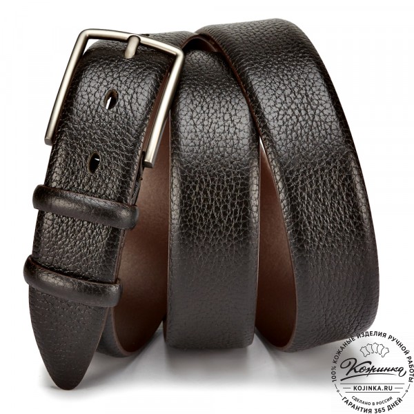 Кожаный ремень "Конан" (коричневый). фото 1